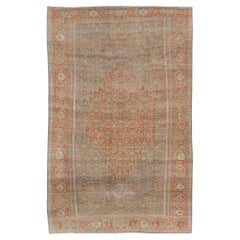 Antiker persischer Bidjar-Teppich in Herati-Design mit Medaillon in weichen, gedämpften Farben 