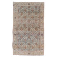 Tapis persan antique Bidjar en Lt. Bleu, Lt. Gray de Keivan Woven Arts 4'8 x 8'10