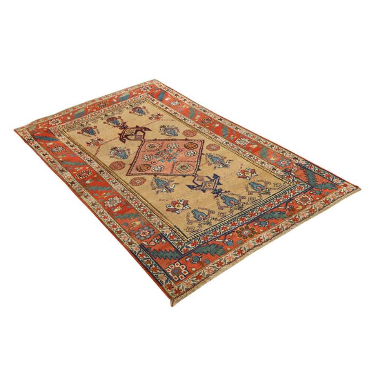Perse Tapis persan ancien Bidjar - Taille : 6 pieds 7 pouces x 3 pieds 11 pouces en vente
