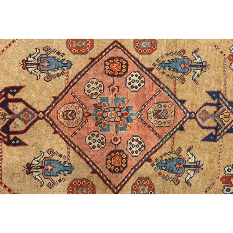 Noué à la main Tapis persan ancien Bidjar - Taille : 6 pieds 7 pouces x 3 pieds 11 pouces en vente