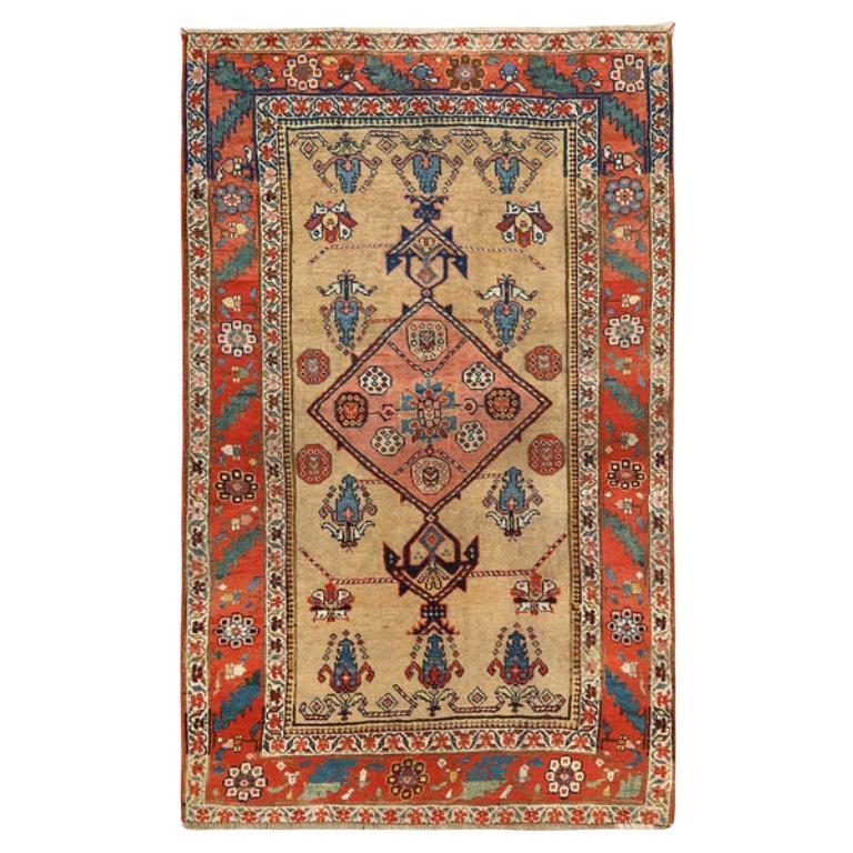 Tapis persan ancien Bidjar - Taille : 6 pieds 7 pouces x 3 pieds 11 pouces