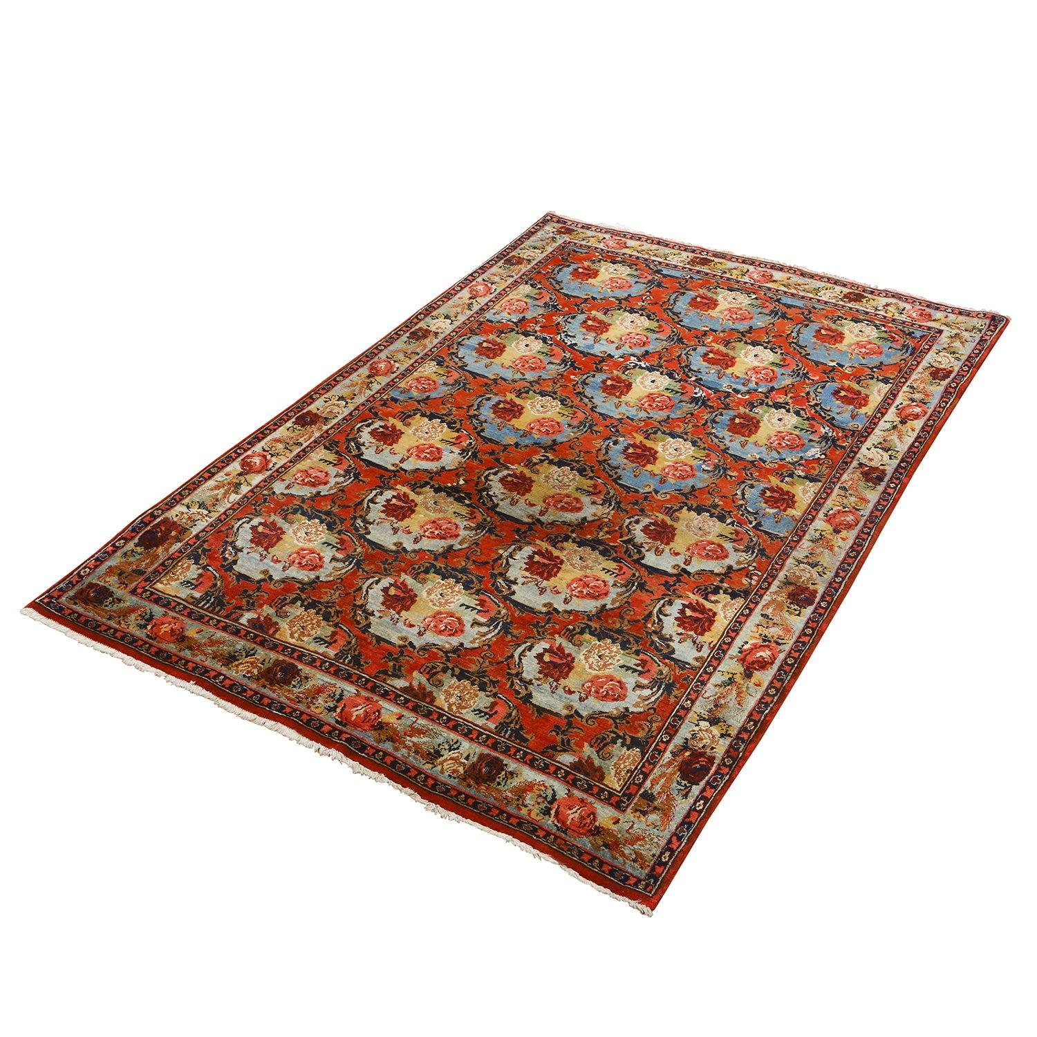 Perse Tapis persan ancien Bidjar - Taille : 7'2x5'0 en vente