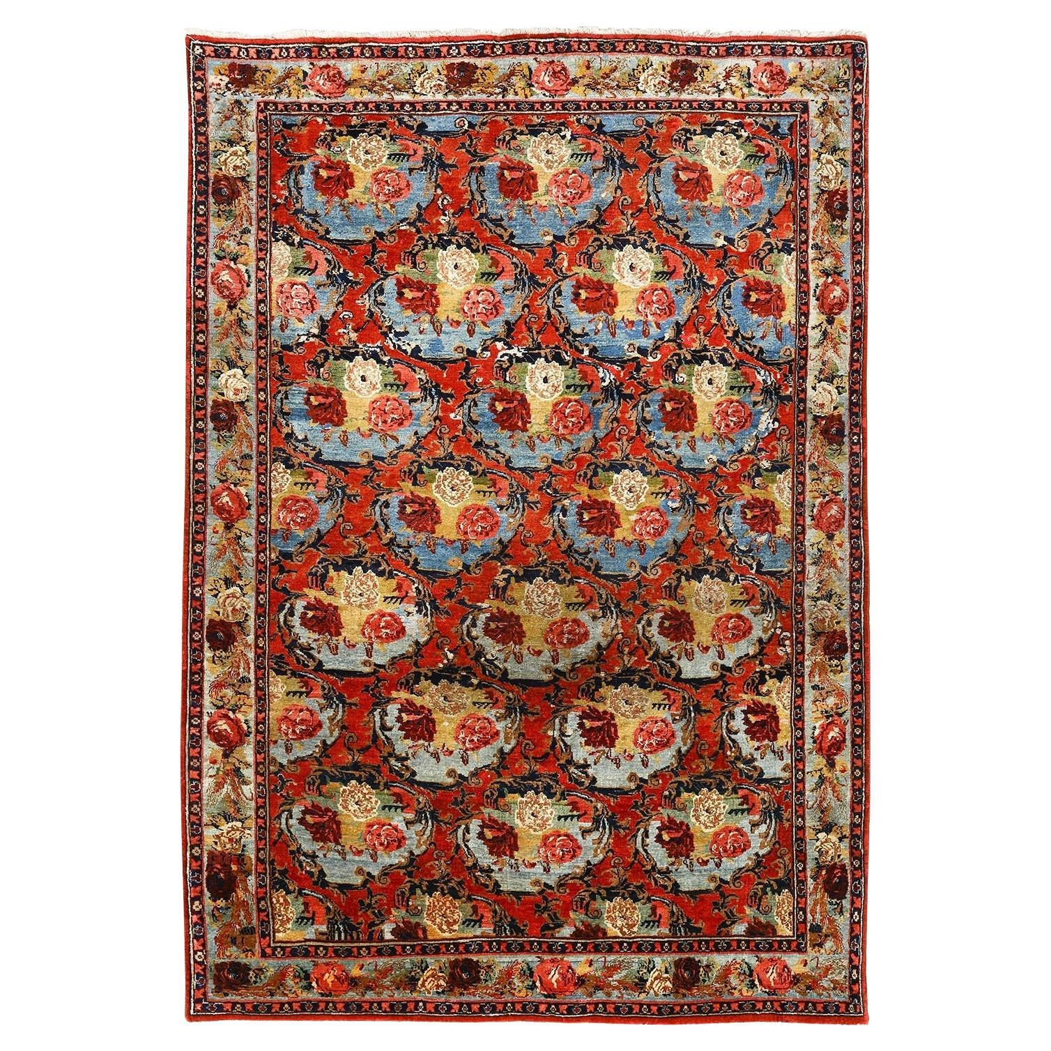 Tapis persan ancien Bidjar - Taille : 7'2x5'0