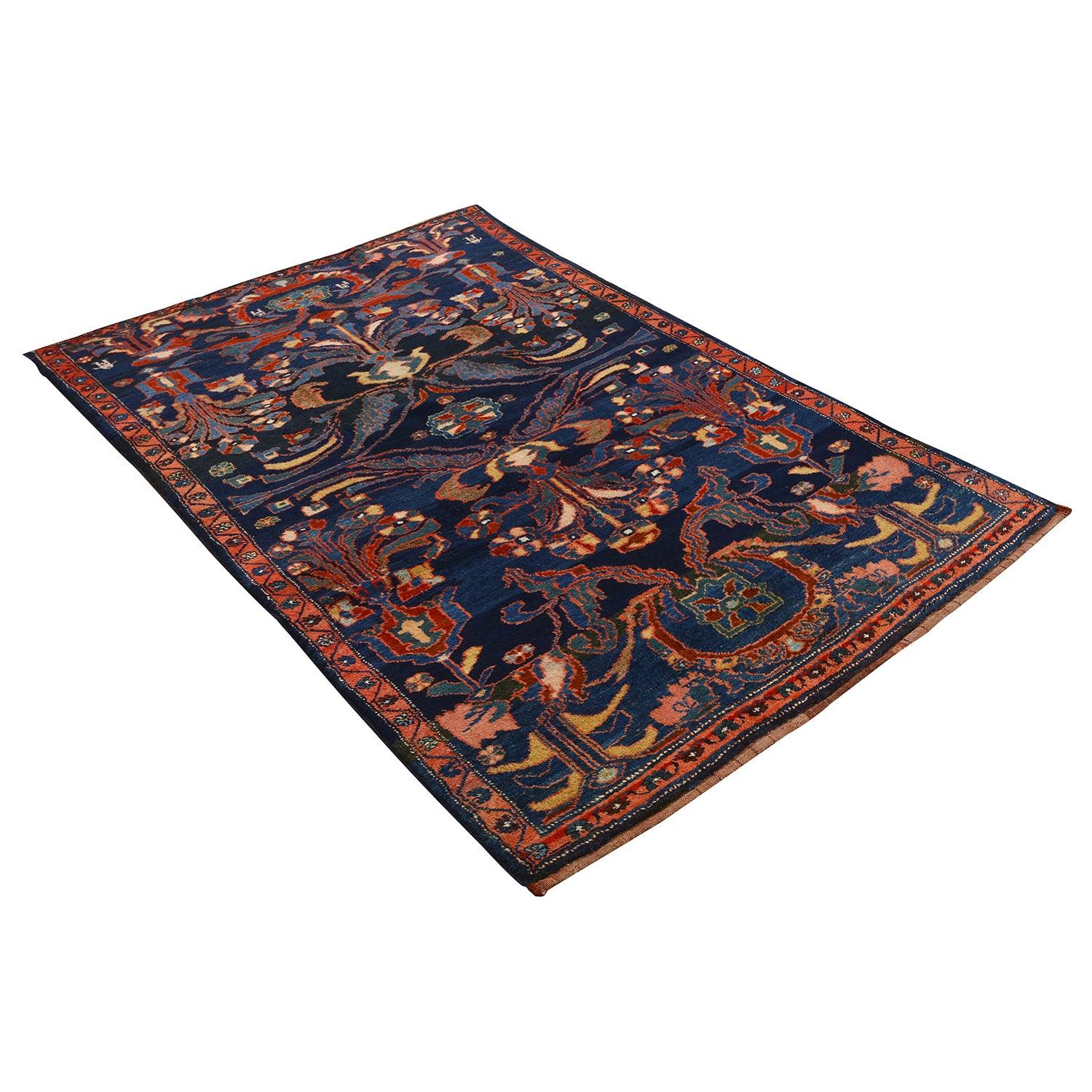 Perse Tapis persan ancien Bidjar - Taille : 7'4x4'6 en vente