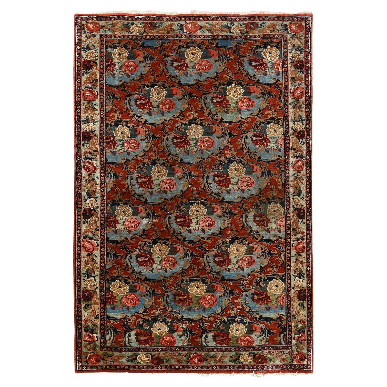 Tapis persan ancien Bidjar - Taille : 7'4x5'0