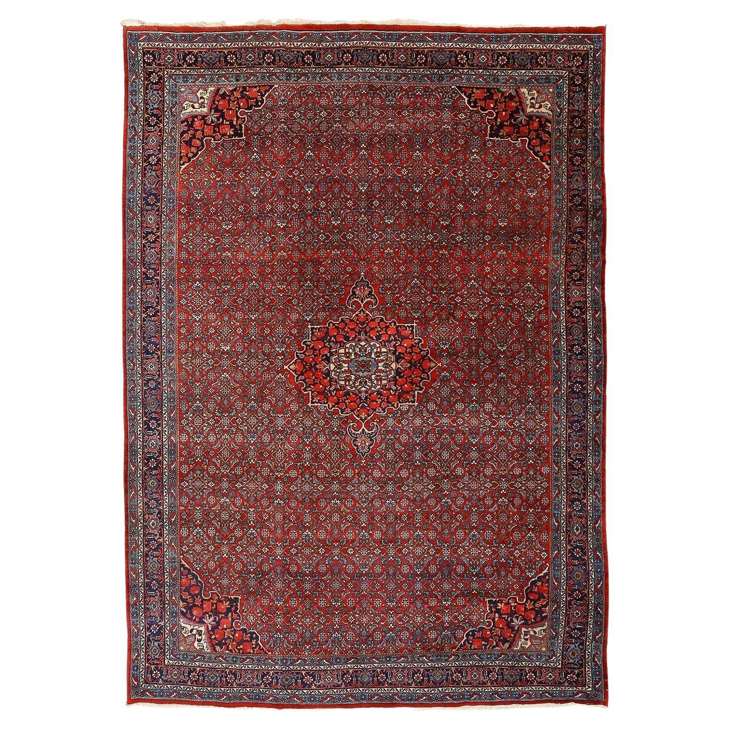 Antique Persian Bidjar Rug - Size: 8'10 X 12'4