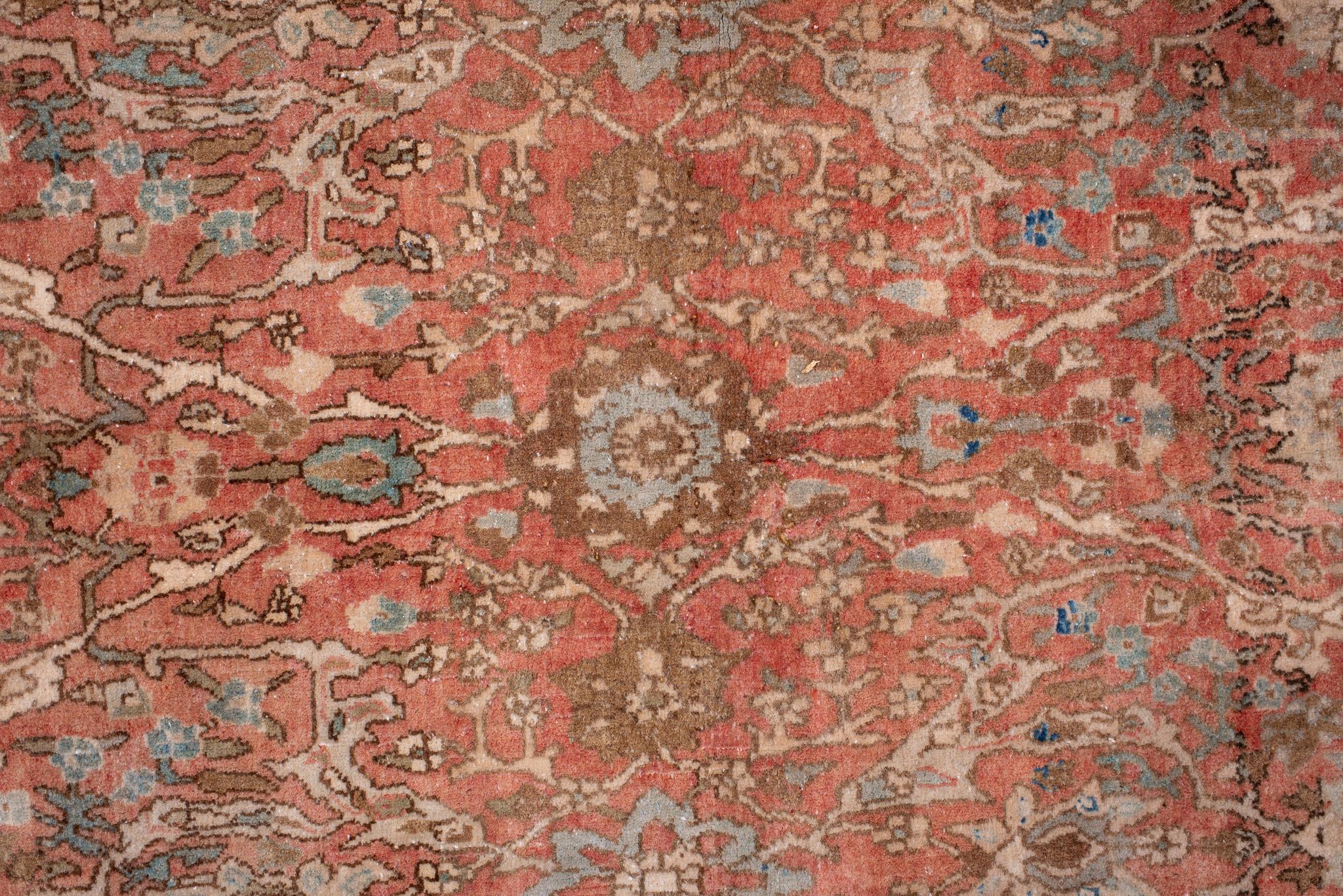 20th Century Antique Persian Bidjar Rug with Geometric Floral Design in Deep, Rich Colors For Sale
