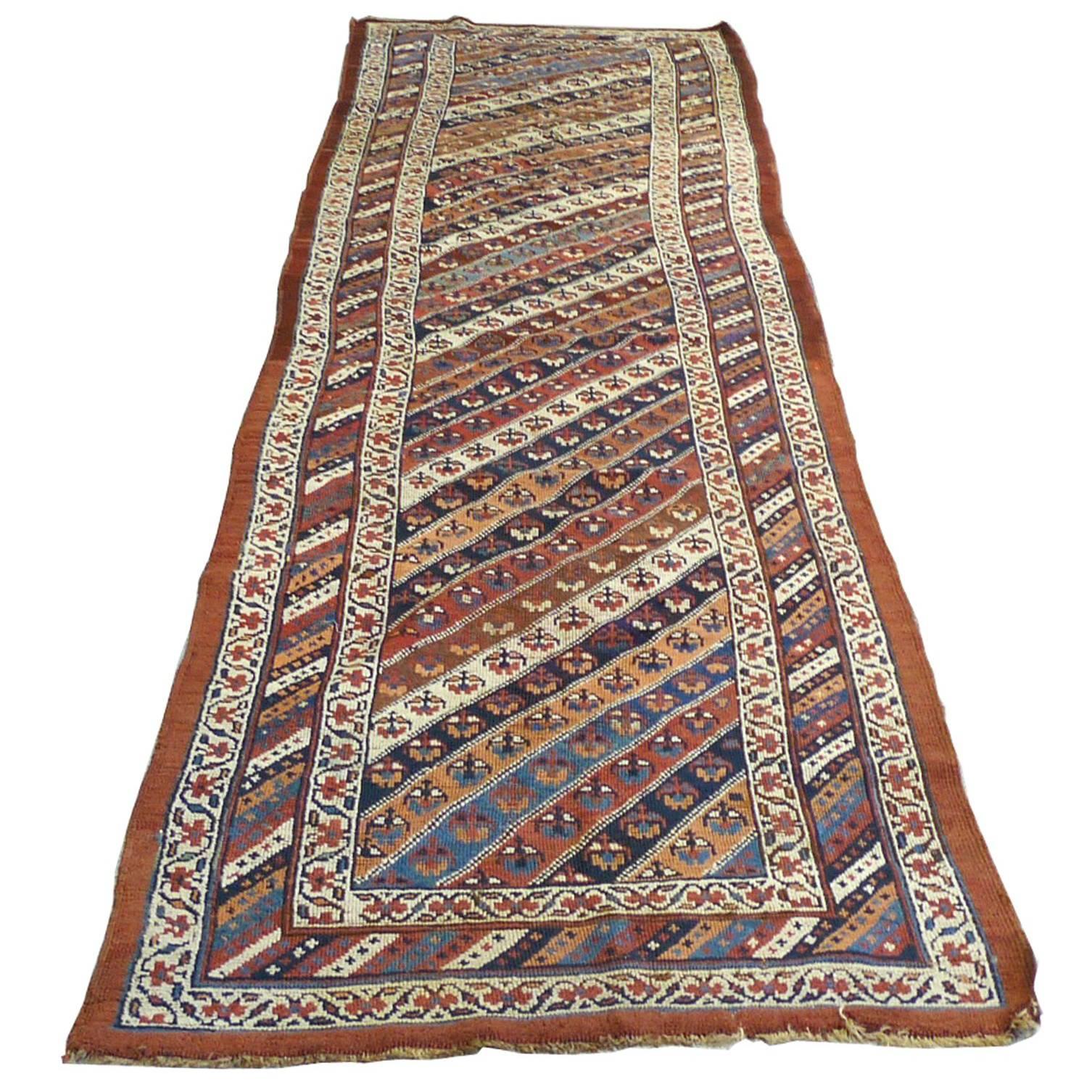 Antique Persian Bidjar Runner Rug