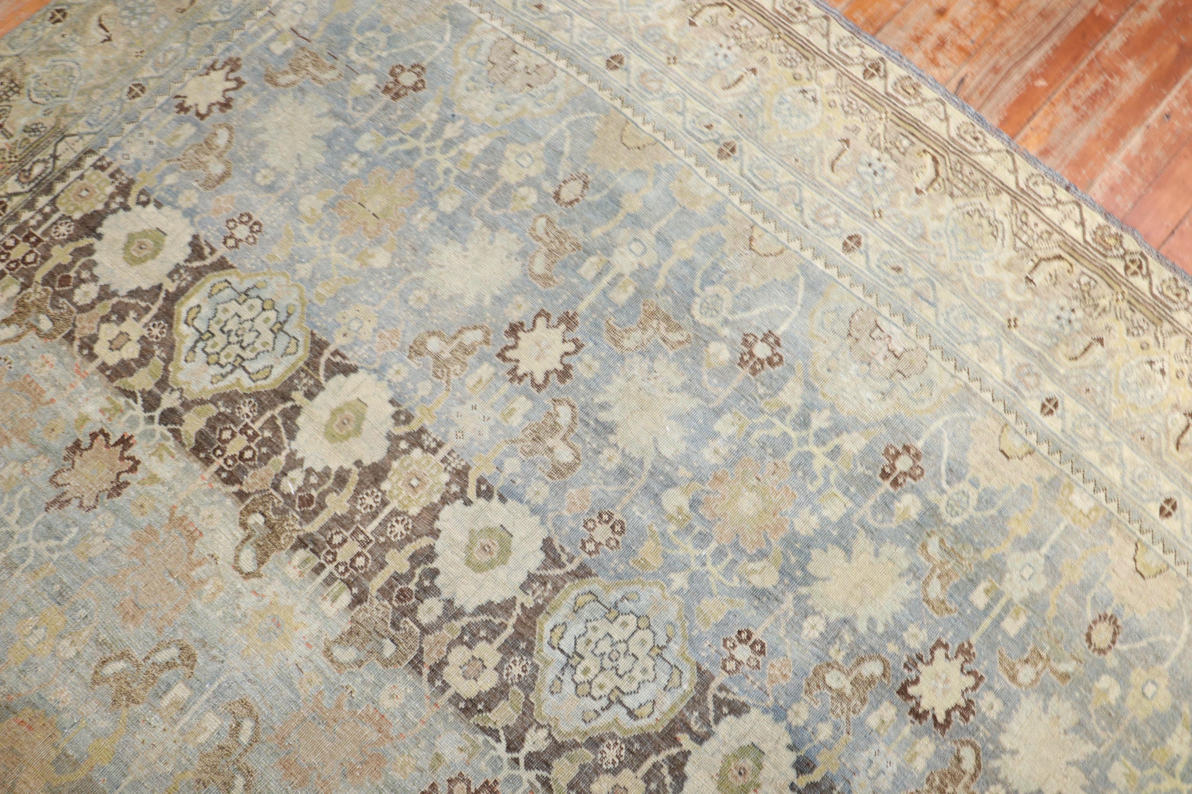 Antique Persian Bidjar Square Carpet For Sale 2