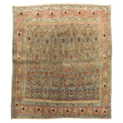 Ancien tapis persan carré Bidjar