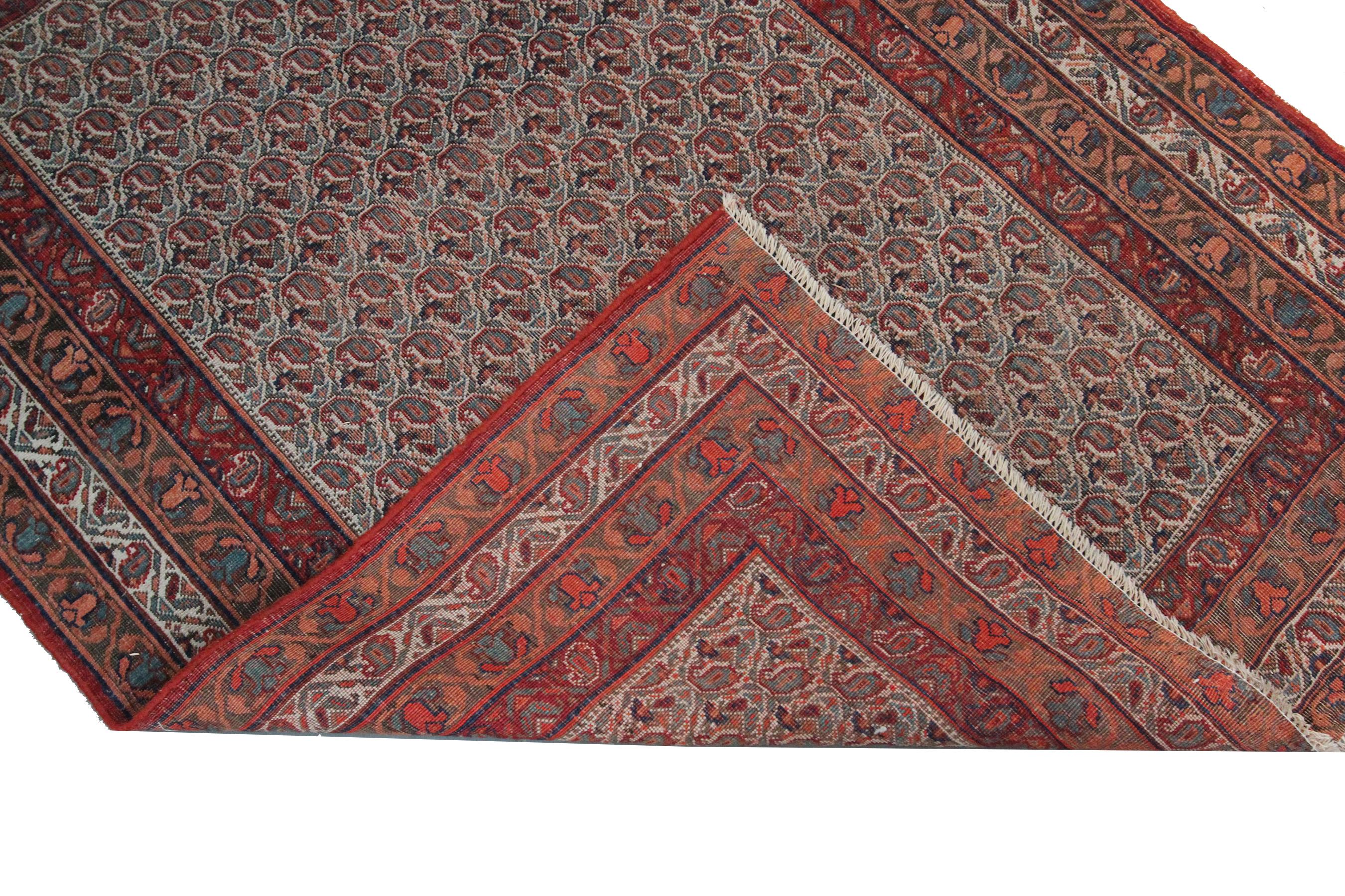 Bijar persan ancien Bijar antique pré-1900, motif géométrique, 10 x 15 cm en vente 1