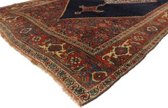 Antique Persian Bijar Gallery Rug with Traditional English Style