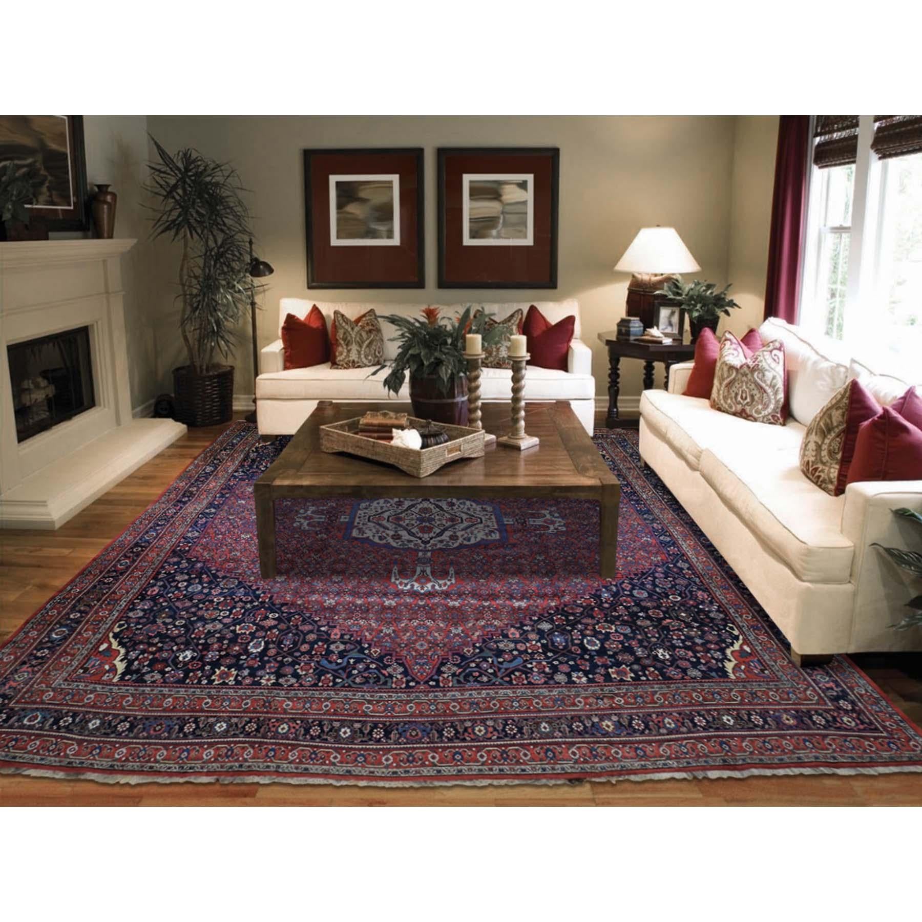 This is a truly genuine one-of-a-kind Antique Persian Bijar pure wool Exc condition wide gallery rug. It has been knotted for months and months in the centuries-old Persian weaving craftsmanship techniques by expert artisans.


Primary materials: