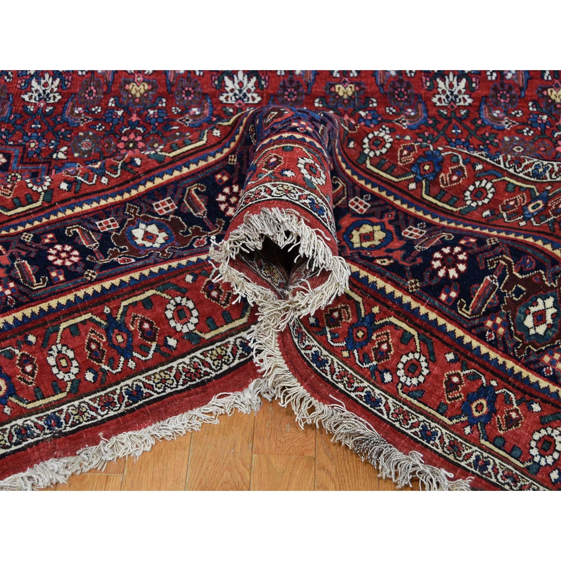 20th Century Antique Persian Bijar Pure Wool Exc Condition Wide Gallery Hand Knotted For Sale