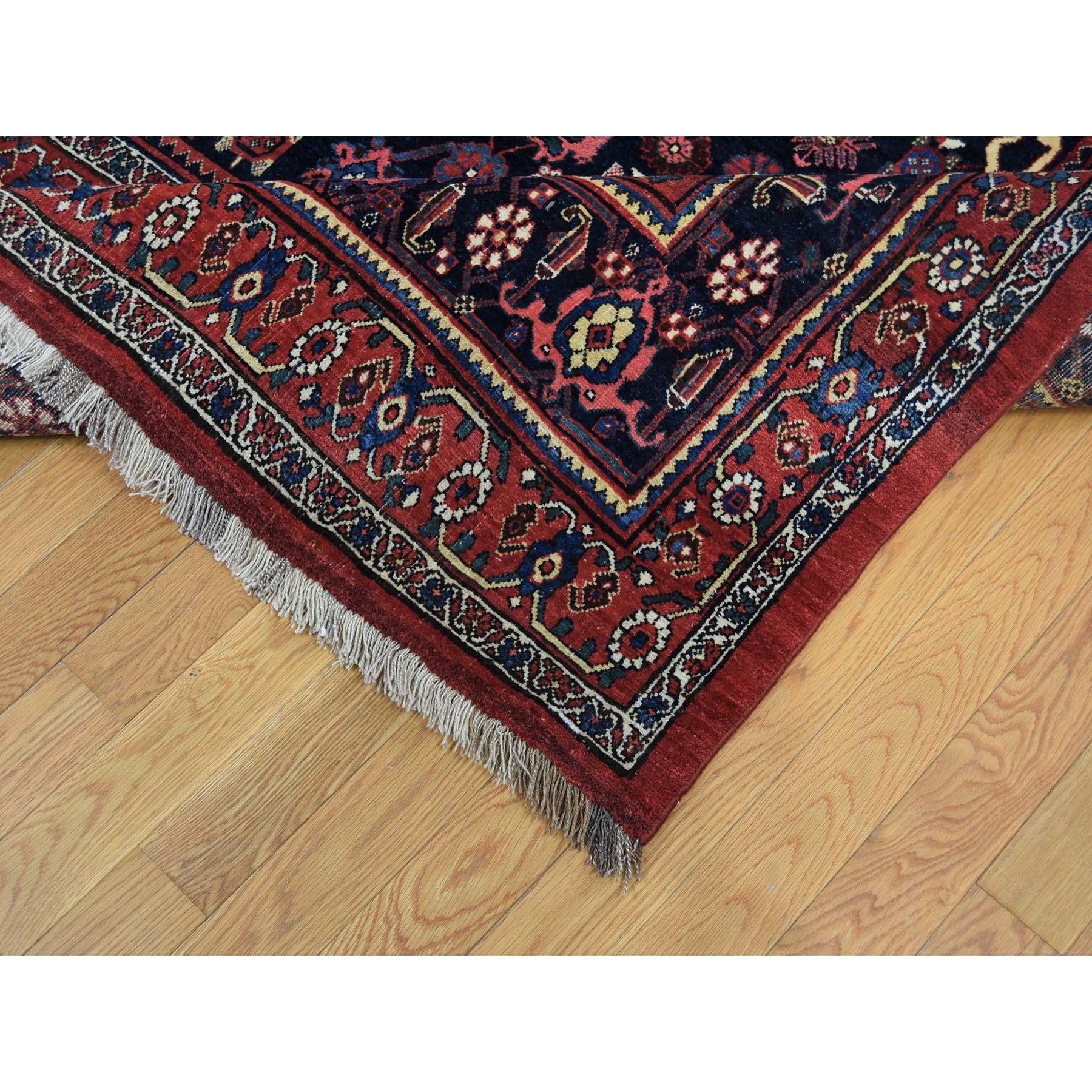 Antique Persian Bijar Pure Wool Exc Condition Wide Gallery Hand Knotted For Sale 1