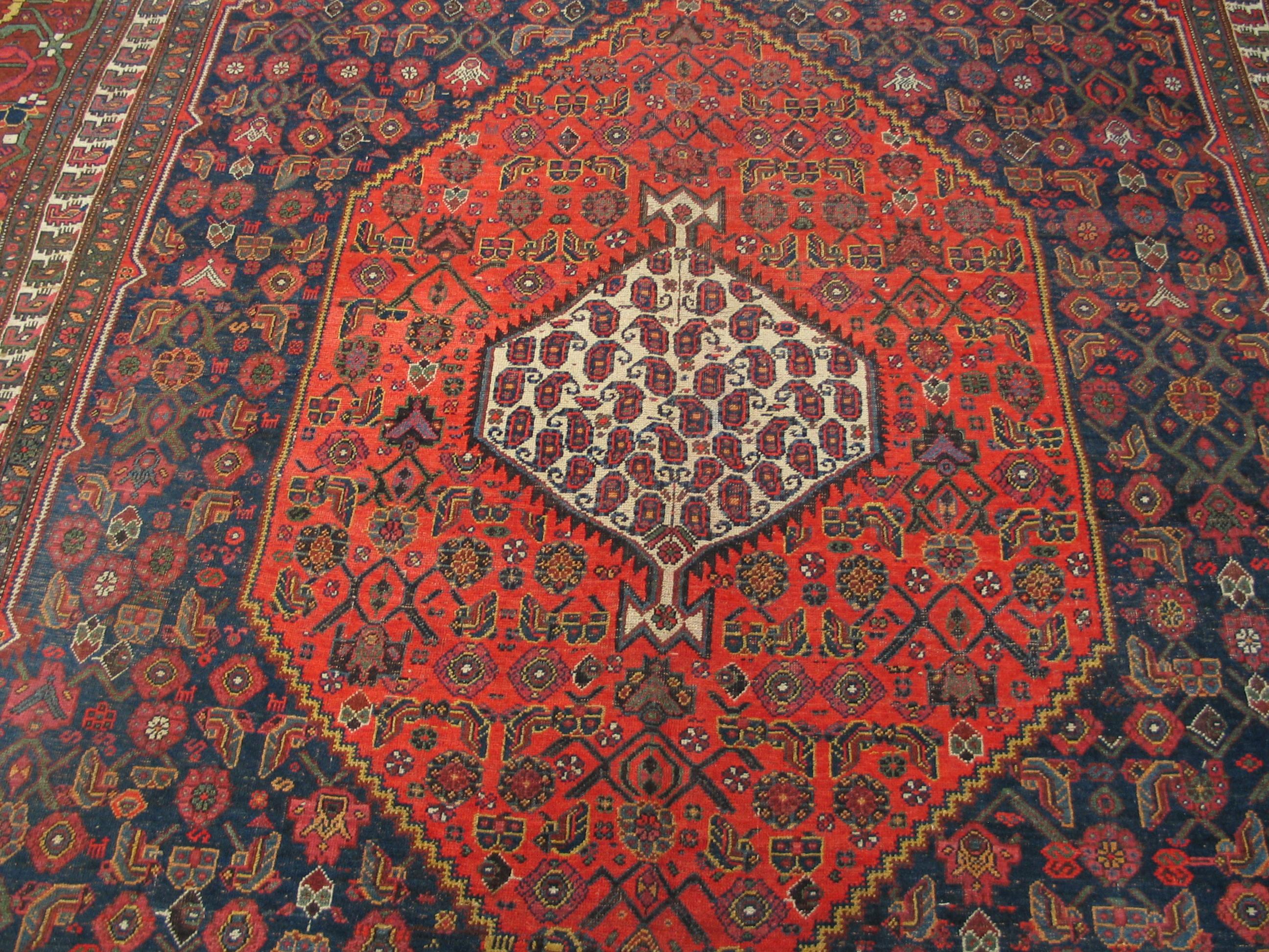 Early 20th Century Antique Persian Bijar Rug 11' 1''x 18' 4'' For Sale
