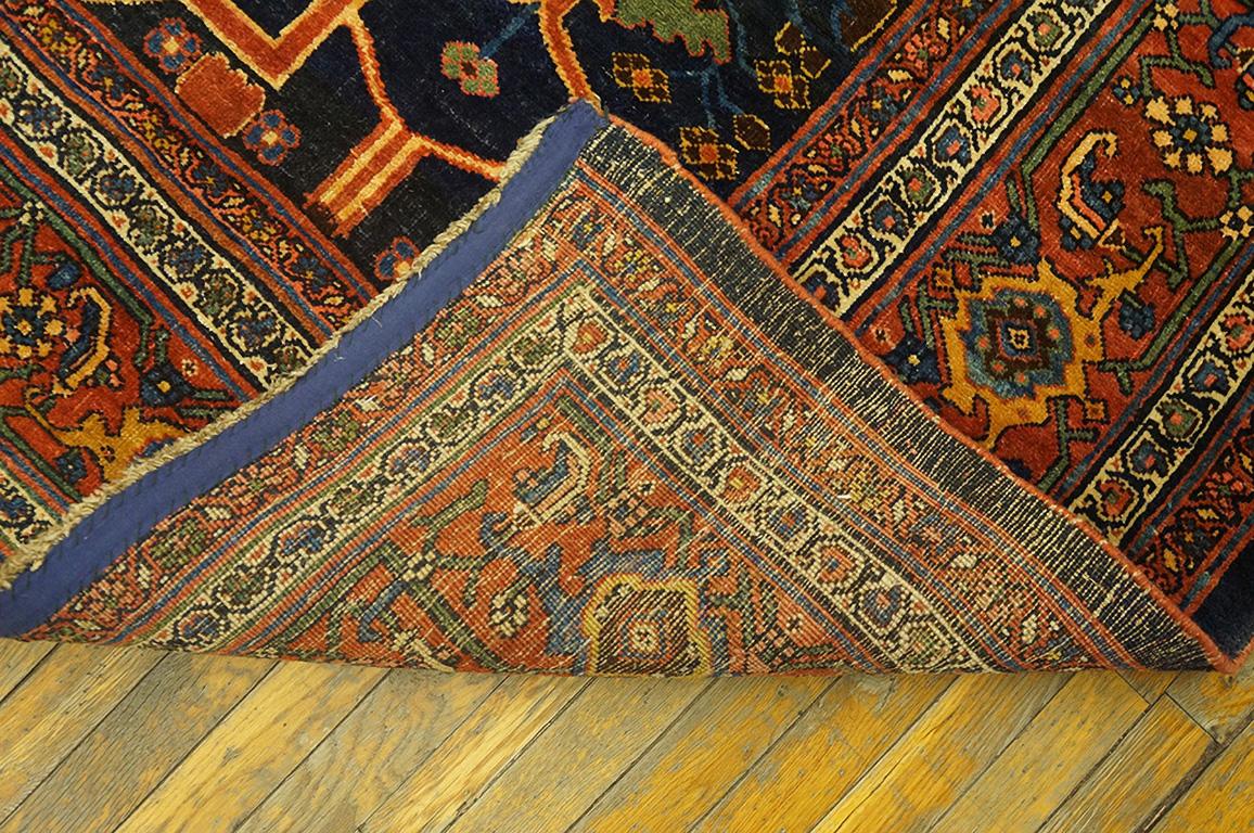 Wool Antique Persian Bijar Rug For Sale