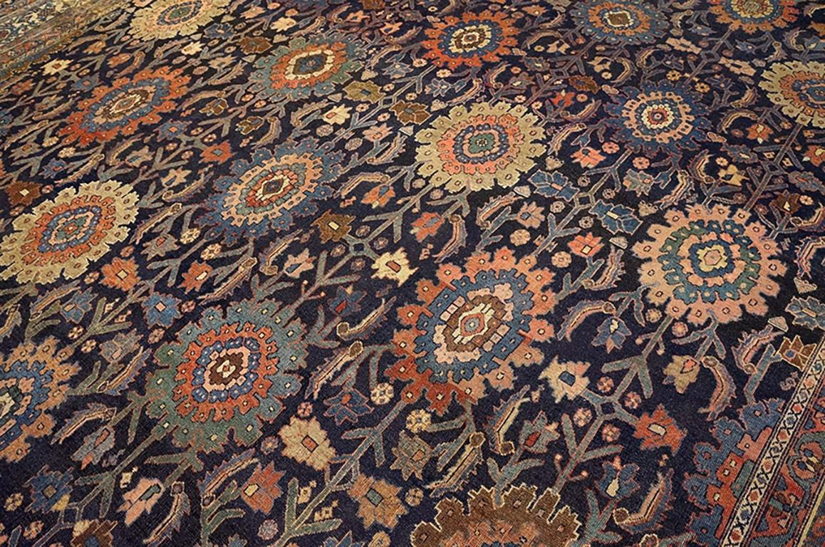 Wool 19th Century W. Persian Bijar Carpet ( 11' x 18'4