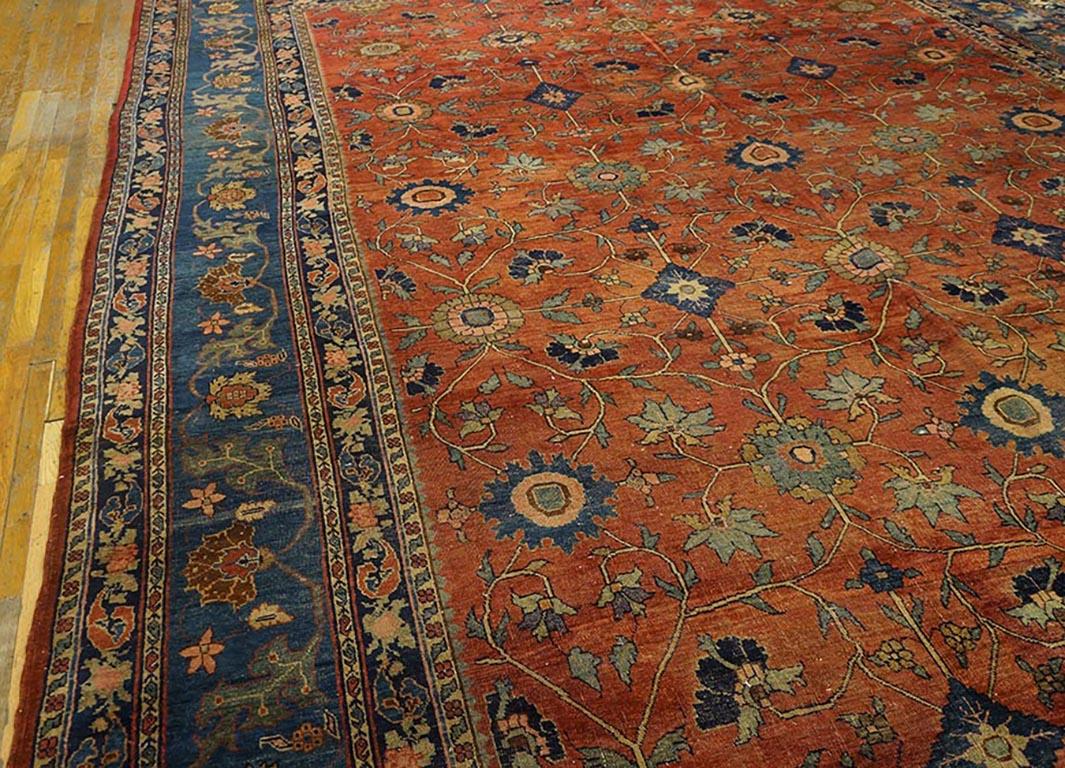 Antiker persischer Bijar-Teppich 11' 0 Zoll x 17' 3 Zoll (Handgeknüpft) im Angebot