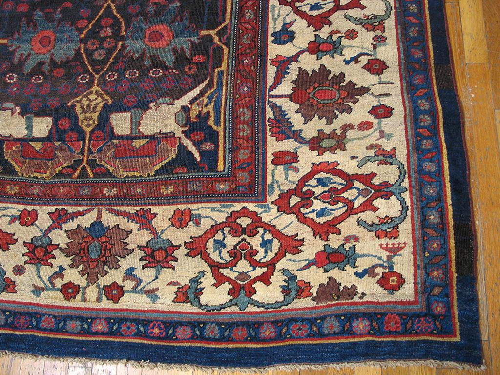 19th Century W. Persian Bijar Garrus Carpet ( 11'3