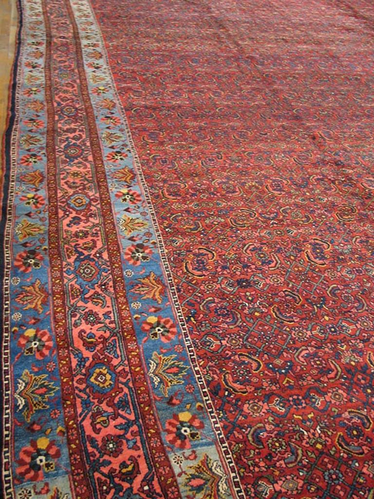 Wool Antique Persian Bijar Rug 13' 4