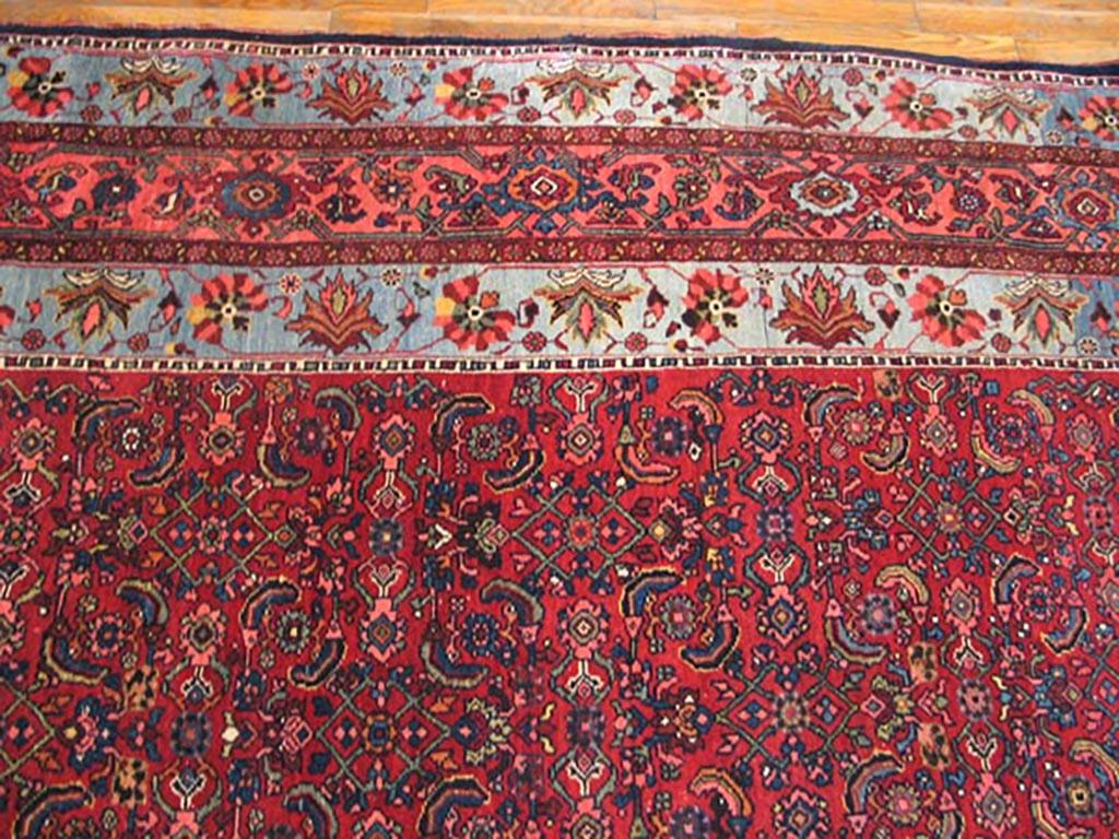 Antique Persian Bijar Rug 13' 4