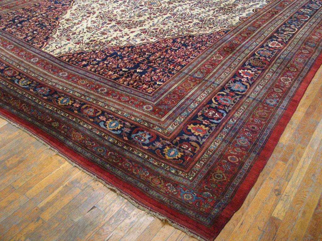 Antique Persian Bijar Rug For Sale 1