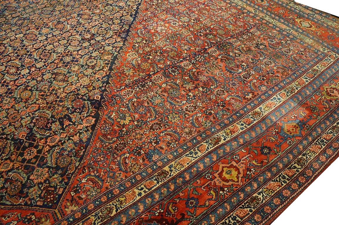 W. Persischer Bijar-Teppich des frühen 20. Jahrhunderts ( 14'6