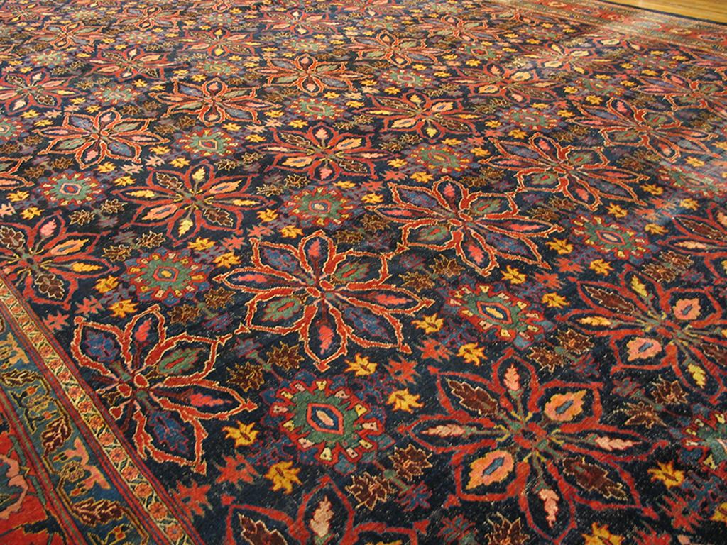 Late 19th Century 19th Century W. Persian Bijar Carpet ( 15'8