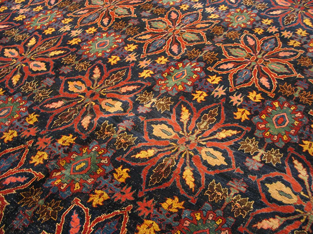 Wool 19th Century W. Persian Bijar Carpet ( 15'8