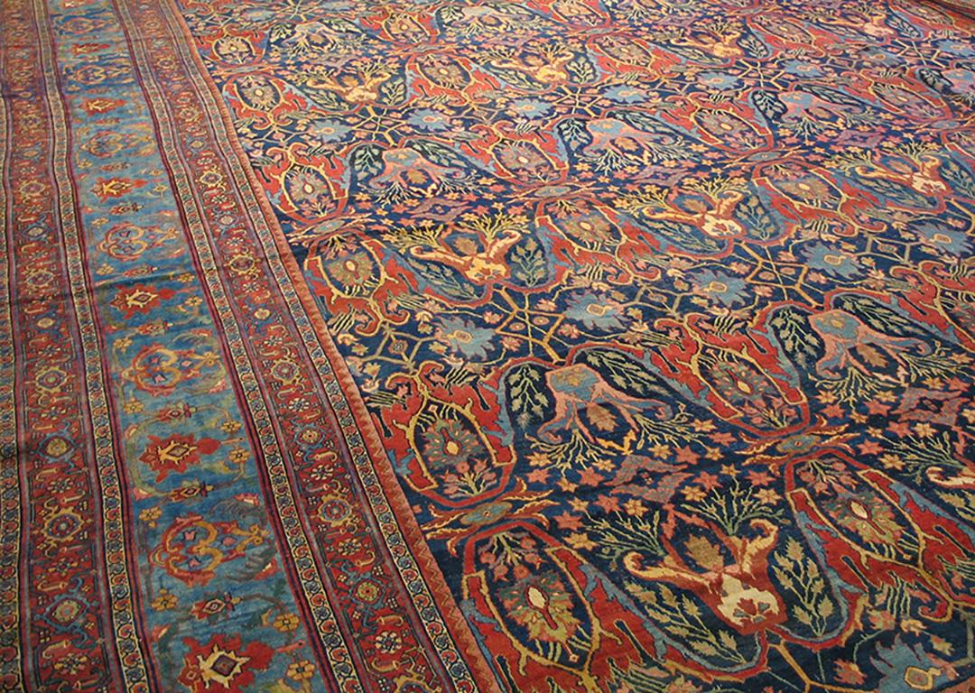 Antique Persian Bijar Rug In Good Condition For Sale In New York, NY