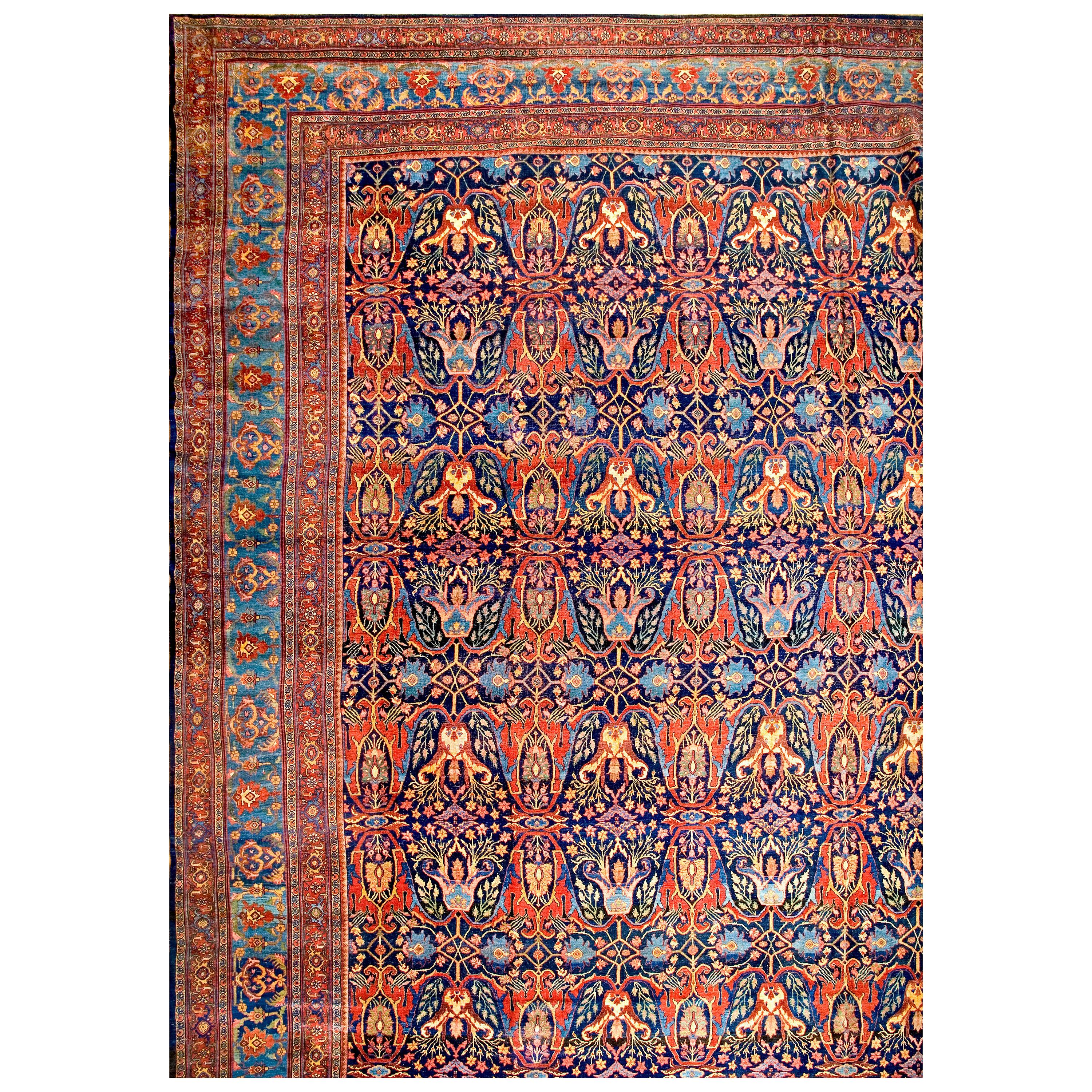 Antique Persian Bijar Rug