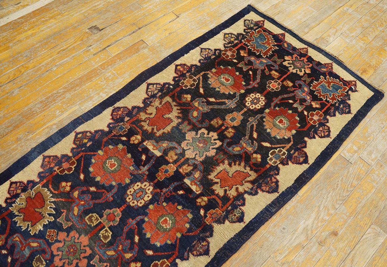 19th Century W. Persian Bijar Carpet ( 2'4'' x 9'9'' - 71 x 297 ) For Sale 1