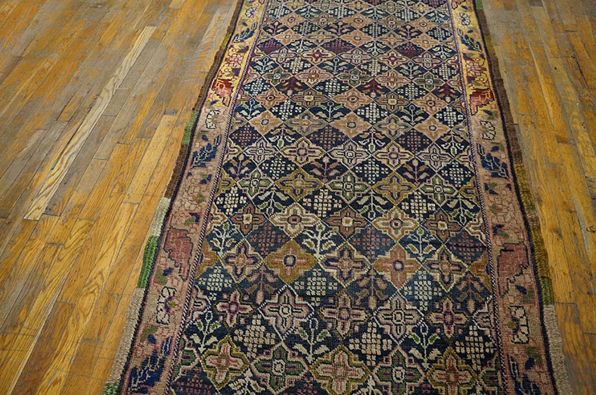 Late 19th Century 19th Century W. Persian Bijar Carpet ( 3'3