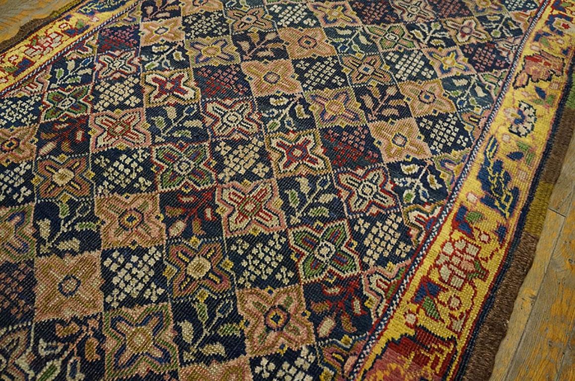 Wool 19th Century W. Persian Bijar Carpet ( 3'3