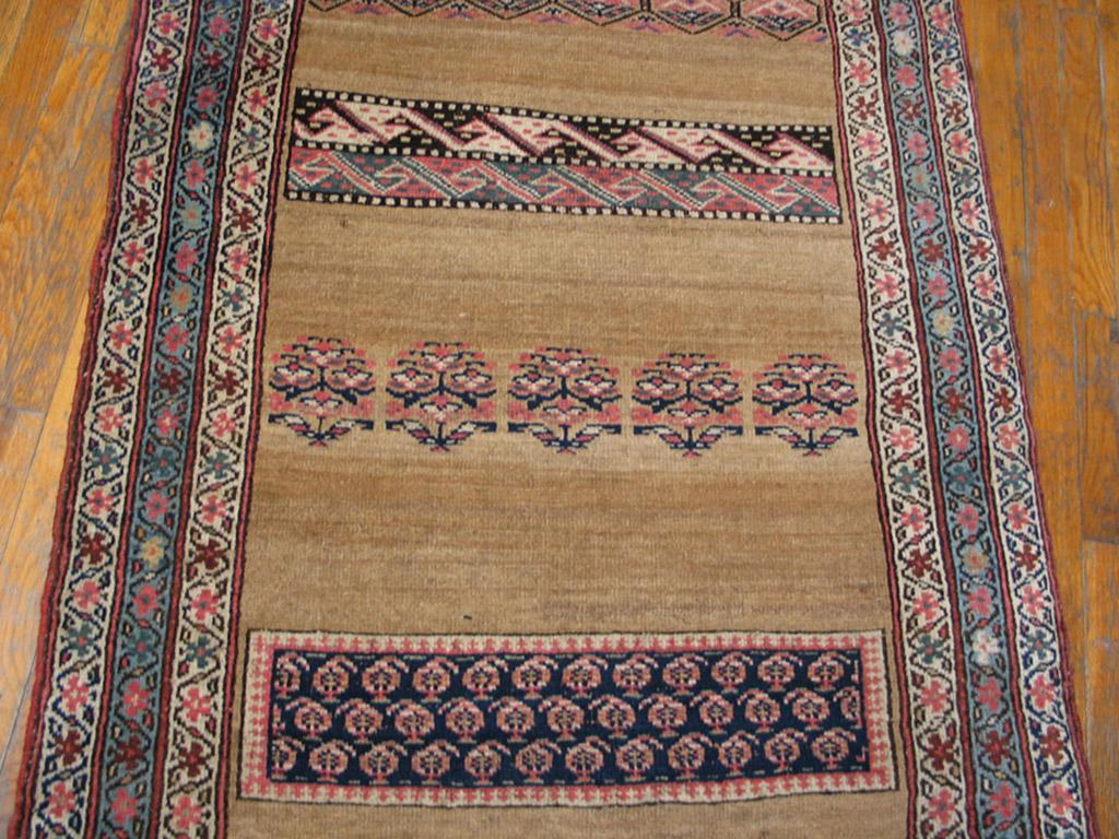 Late 19th Century 19th Century W. Persian Bijar Carpet ( 3'4