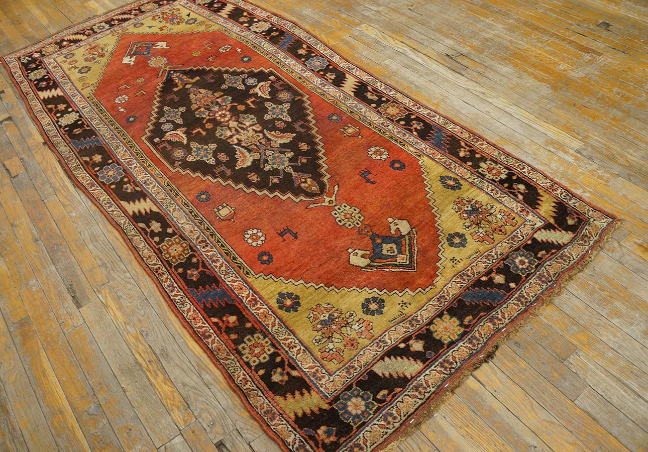 Late 19th Century Persian Bijar Rug ( 3'8