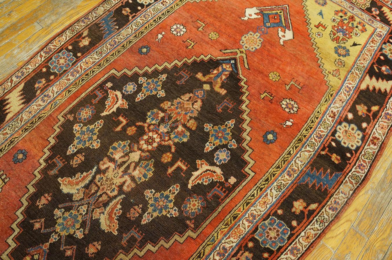 Late 19th Century Persian Bijar Rug ( 3'8