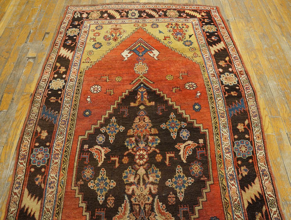 Late 19th Century Persian Bijar Rug ( 3'8