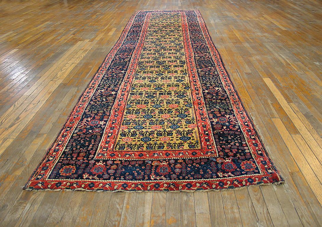 Antiker persischer Bidjar-Teppich, Größe: 3'8