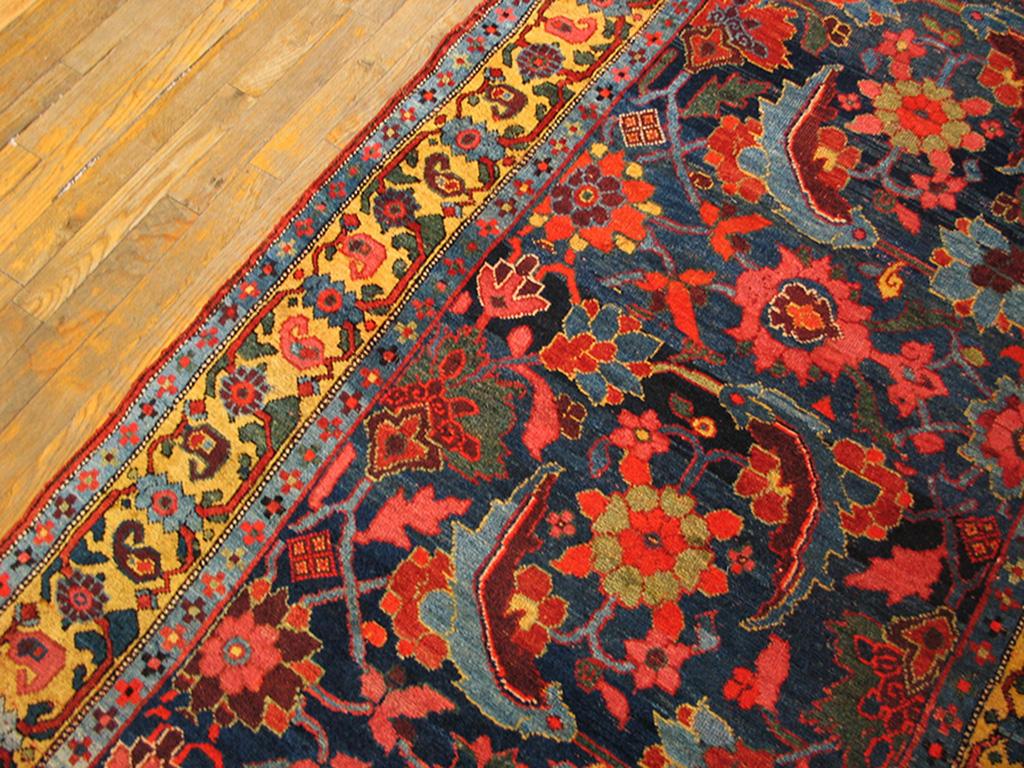 Antiker persischer Bijar-Teppich, Größe: 4' 0'' x 17' 3''