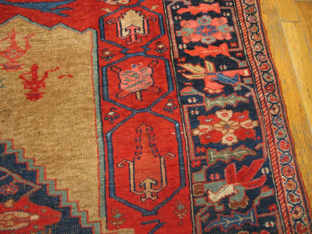 Fin du XIXe siècle Fin du 19ème siècle, tapis persan Bijar Sampler ( 4'6