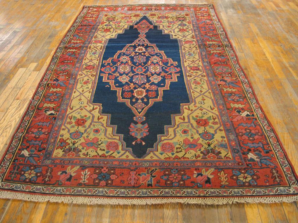 Antique Persian Bijar rug, size: 4'9