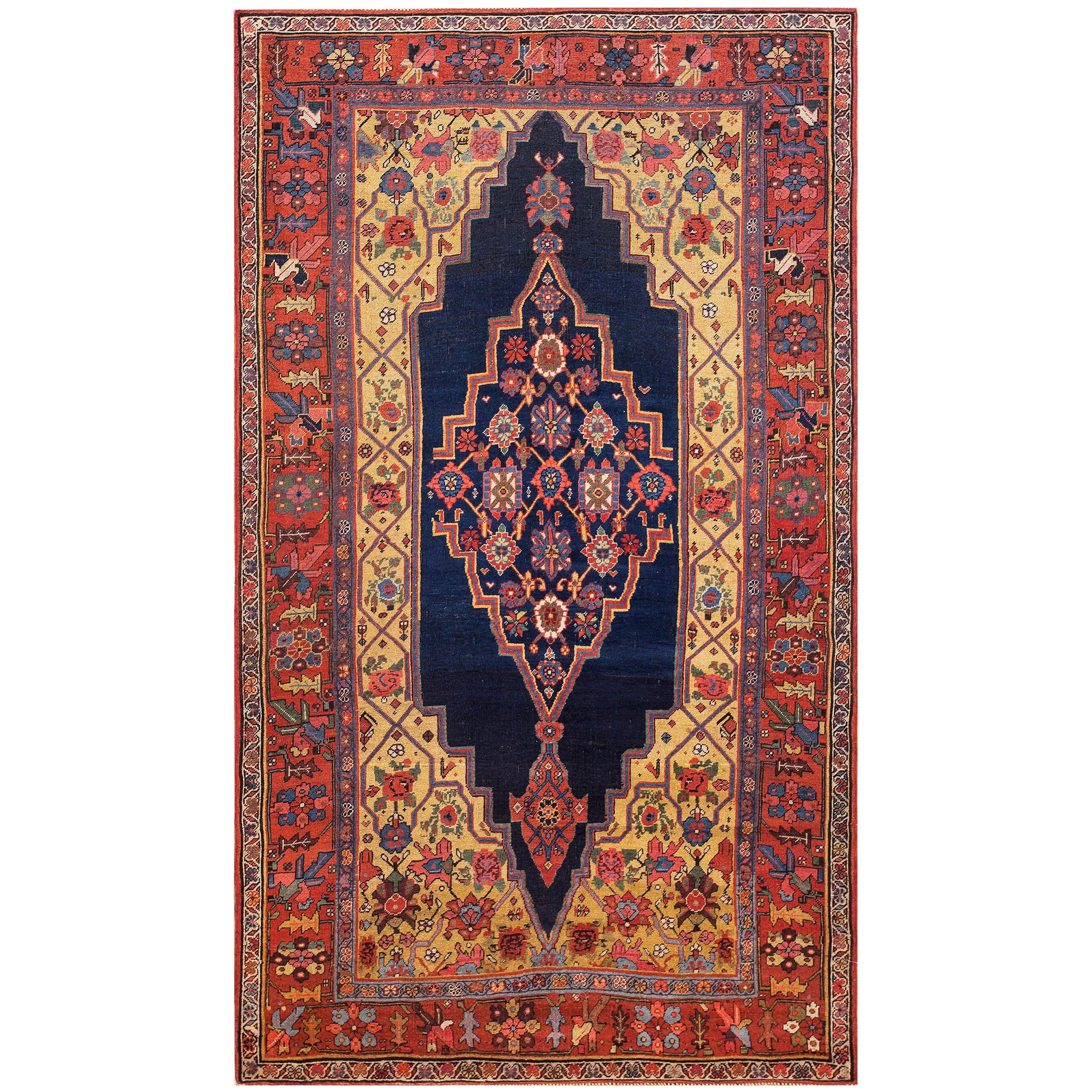 Antique Persian Bijar Rug 4' 9" x 8' 2"  For Sale