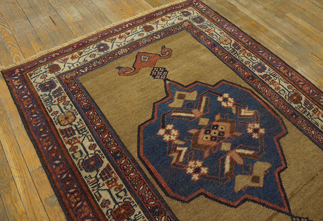 Early 20th Century Late 19th Century Persian Bijar Carpet ( 4' x 10' 4
