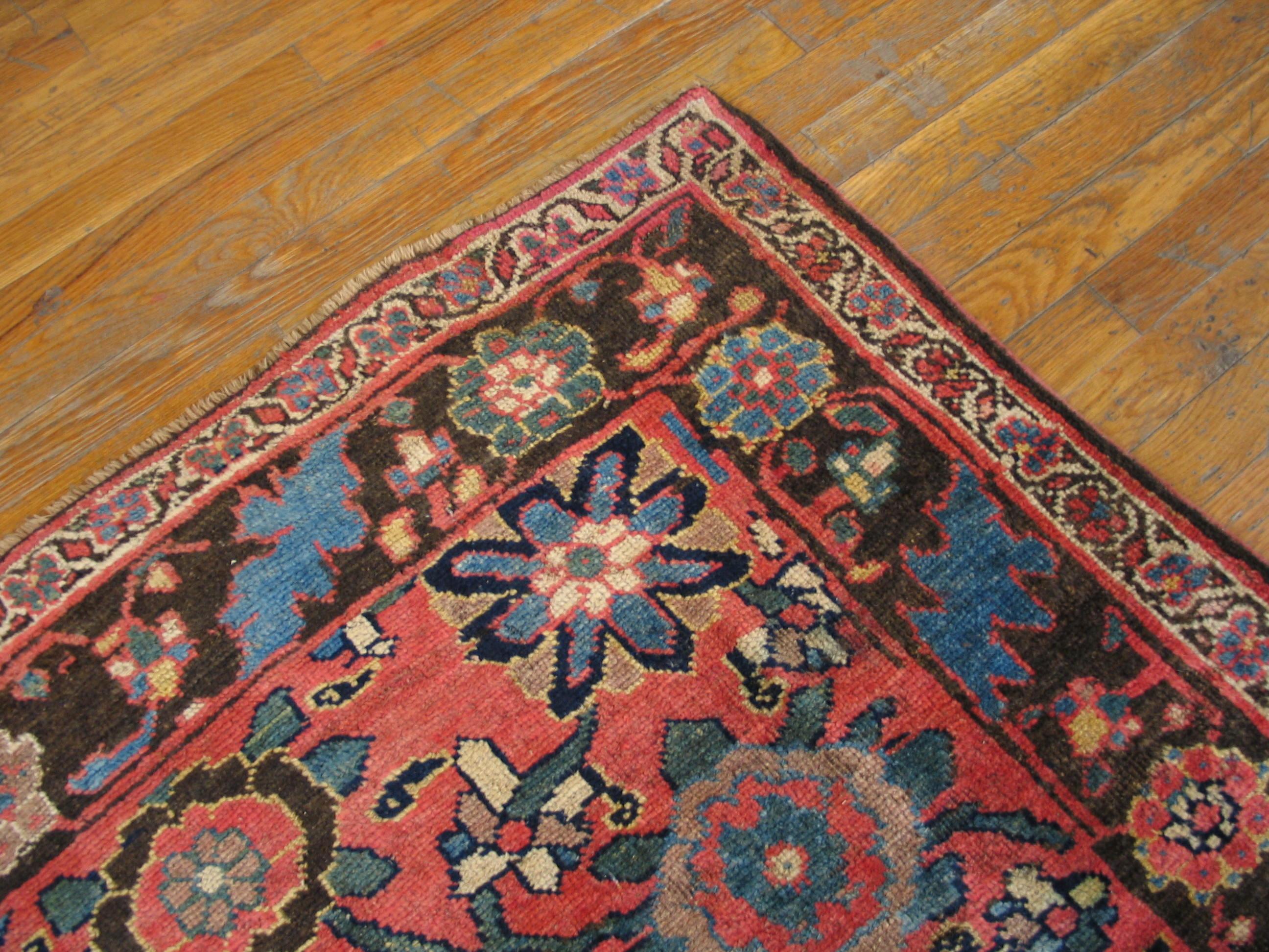 Tapis persan antique Bijar, taille : 4'1