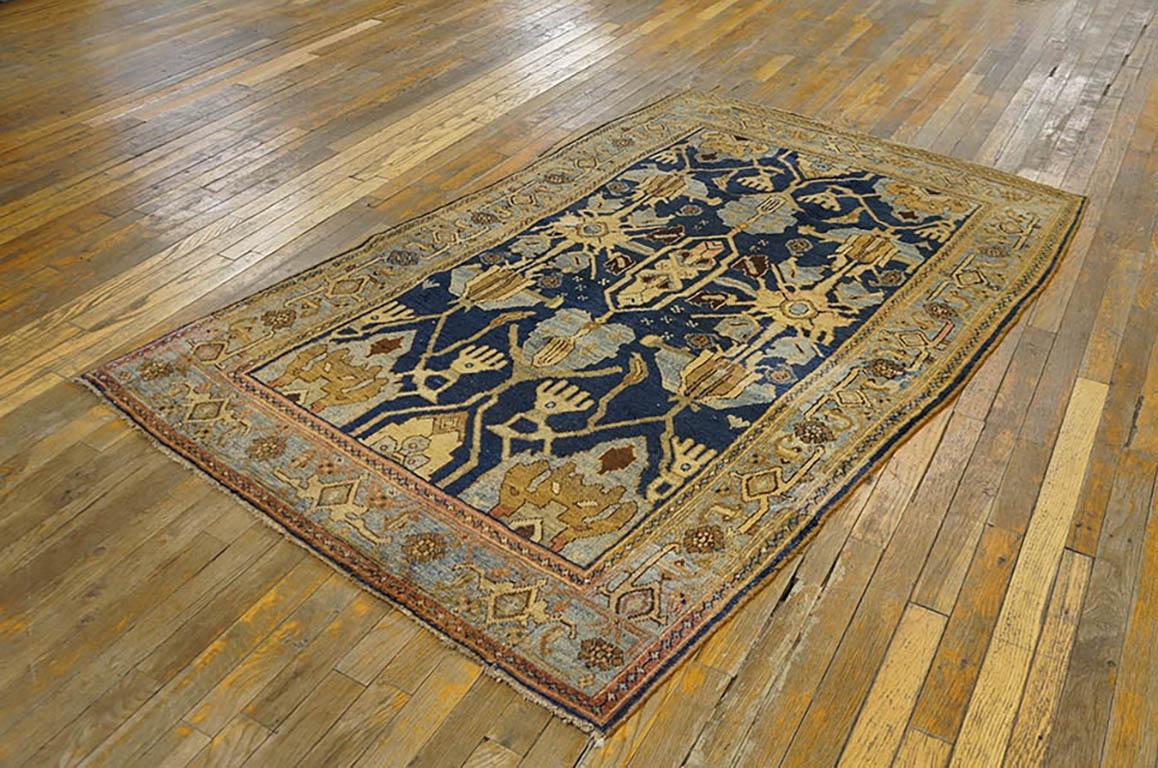Antique Persian Bijar rug. Size: 4'2