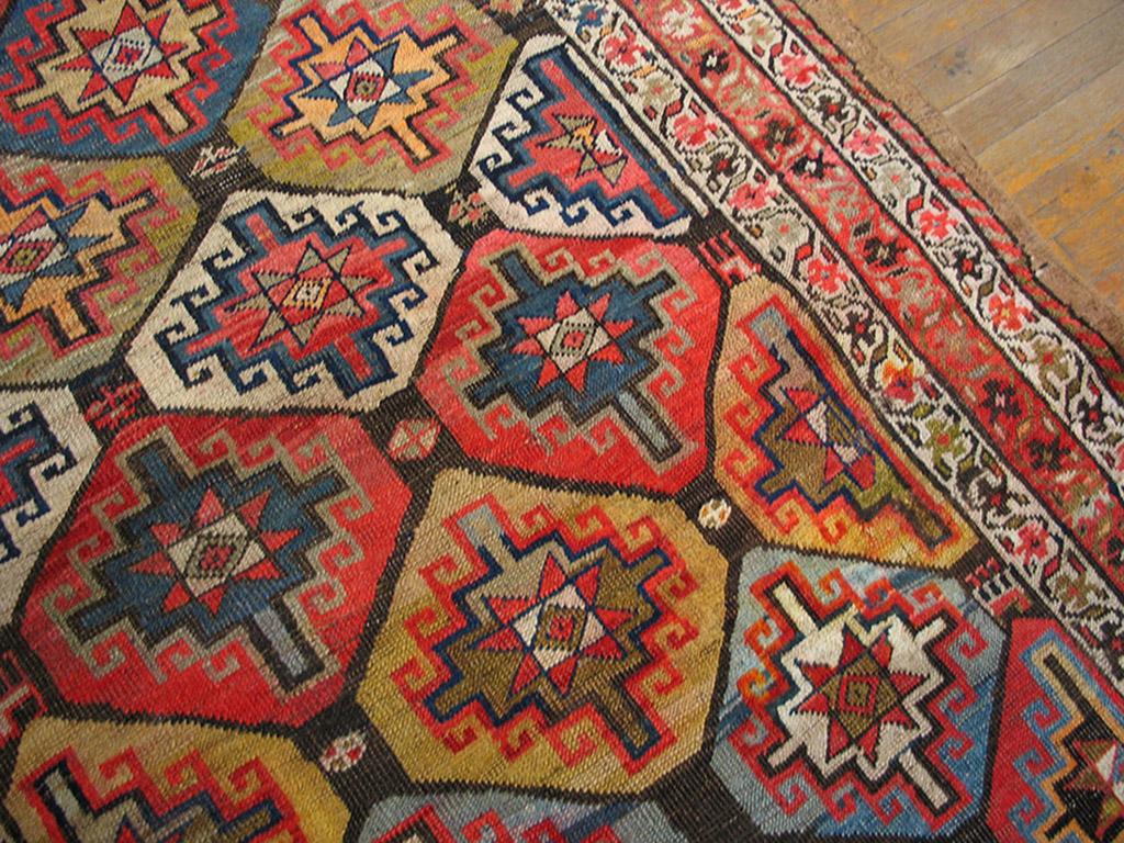 Hand-Knotted Antique Persian Bijar Rug For Sale