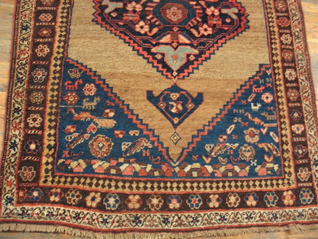 Late 19th Century W. Persian Bijar Rug ( 4'5