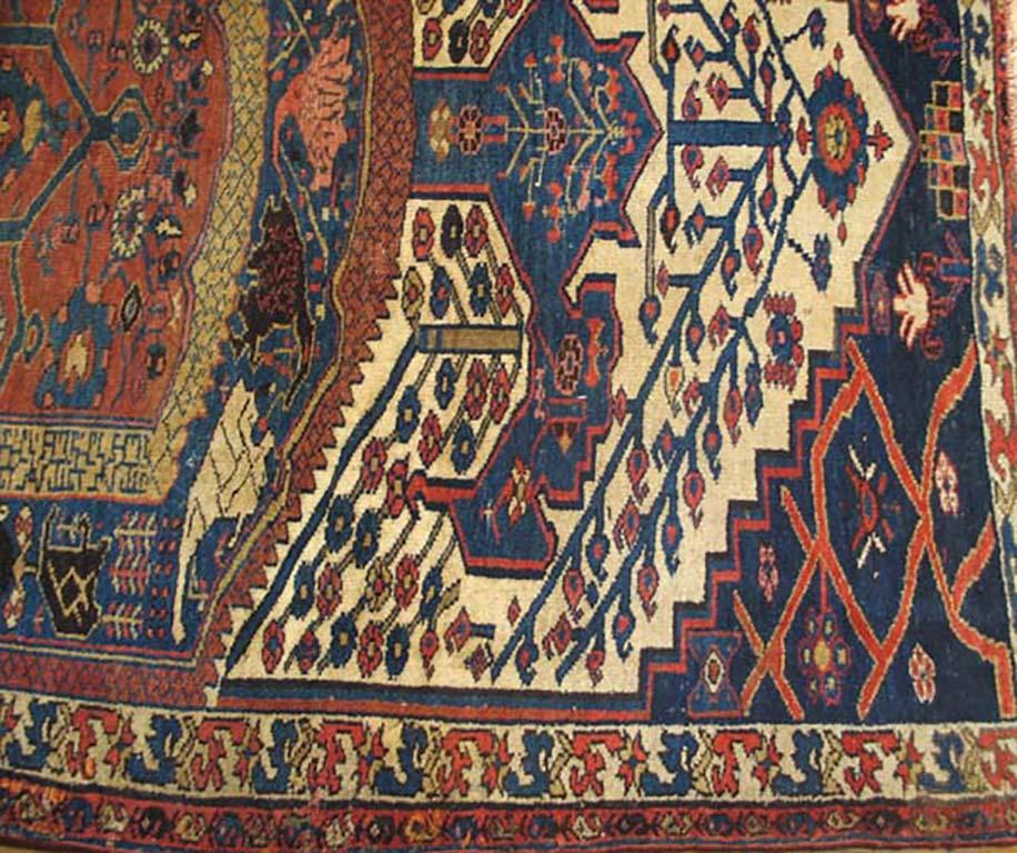 Antique Persian Bijar rug, measures: 4'5